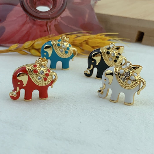 Fashion Elephant Charms Necklace Bracelet Pendant For DIY Jewelry Making Accessories