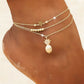 Ankle Bracelet Foot Jewelry Beach Accessories Crystal Rhinestone Foot Chain Anklets For Women Gold Color Leg Bracelet Boho