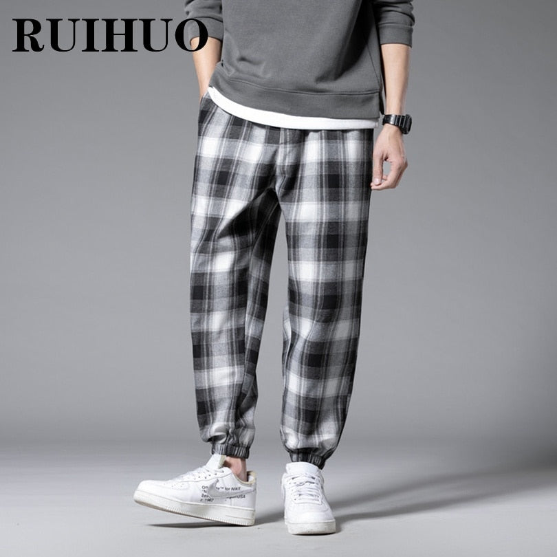 Plaid Jogger Sweatpants