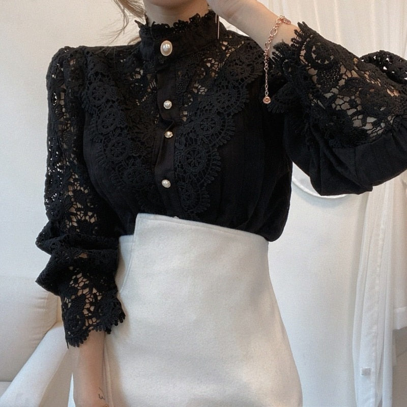 Victorian lace hot sale blouse