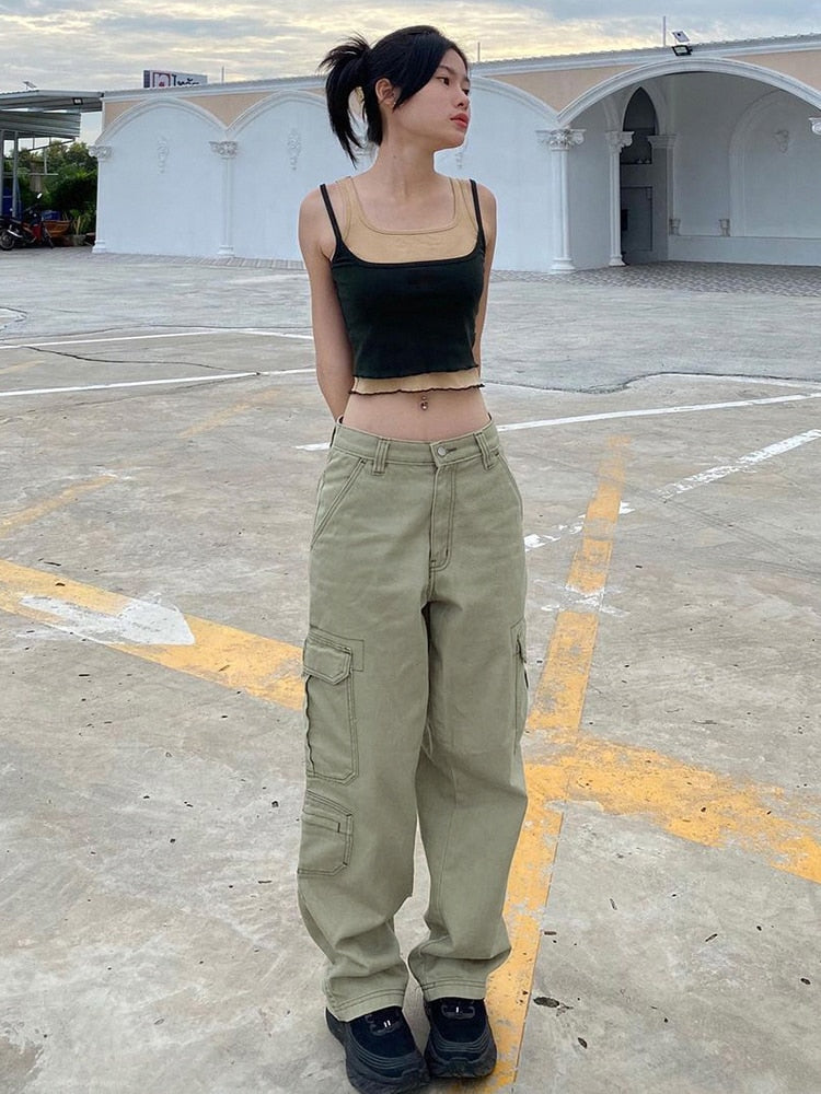 High Waist Cargo Pants