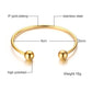 Trendy Round Circular Open Knot Cuff Bangle Bracelets For Women Elegant GoldColor Jewelry Noeud Armband Pulseiras