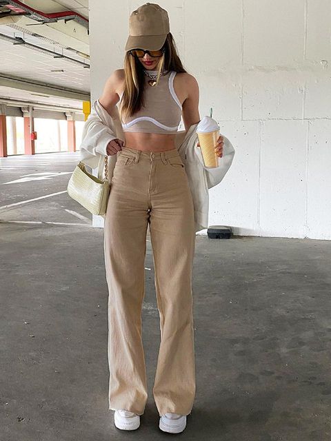 High Waist Cargo Pants