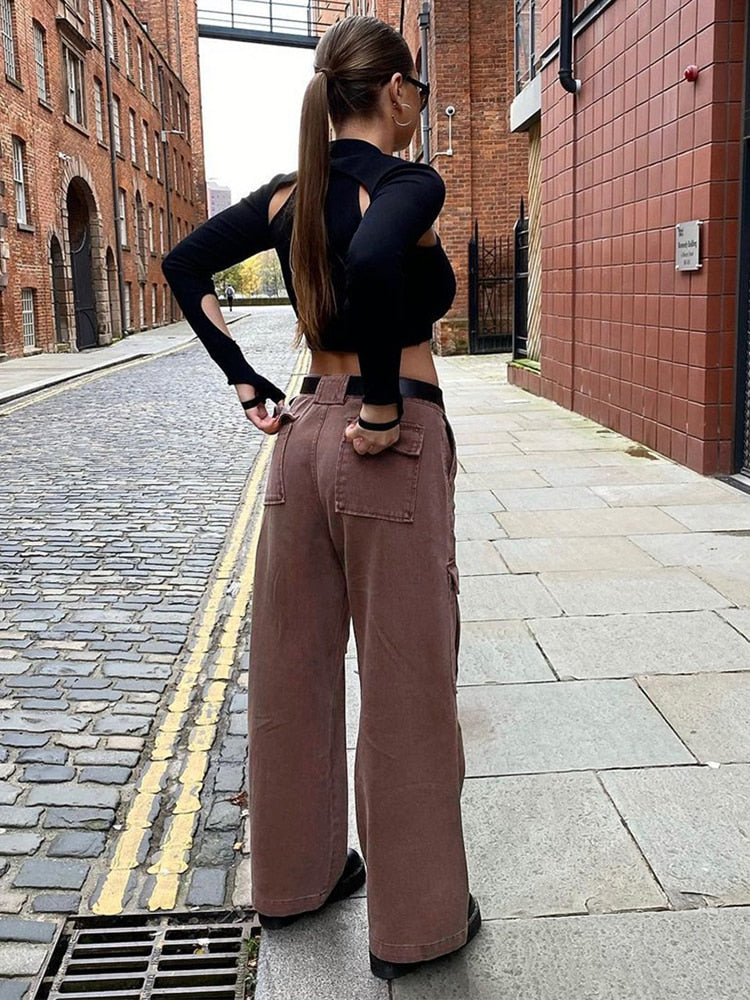 High Waist Cargo Pants