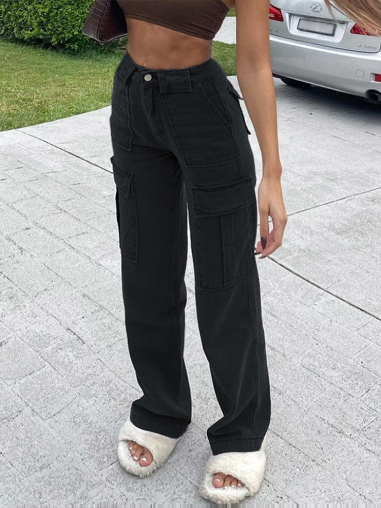 High Waist Cargo Pants