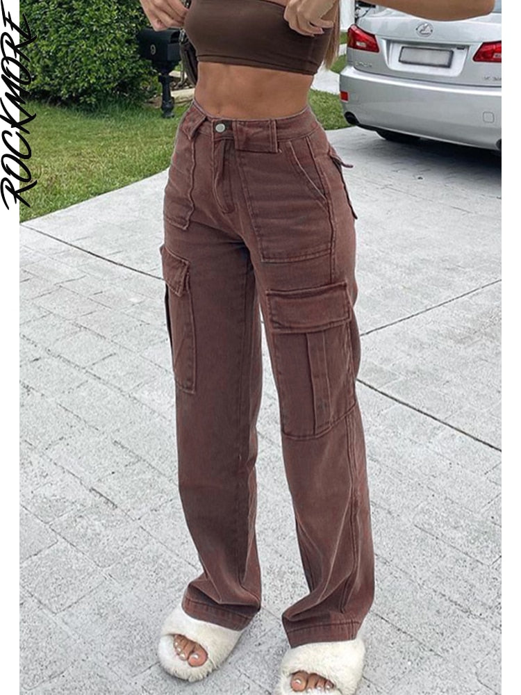 High Waist Cargo Pants