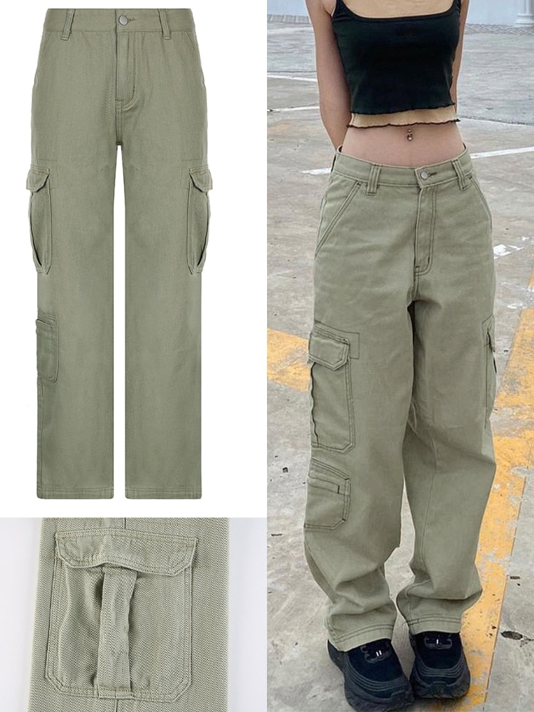 High Waist Cargo Pants