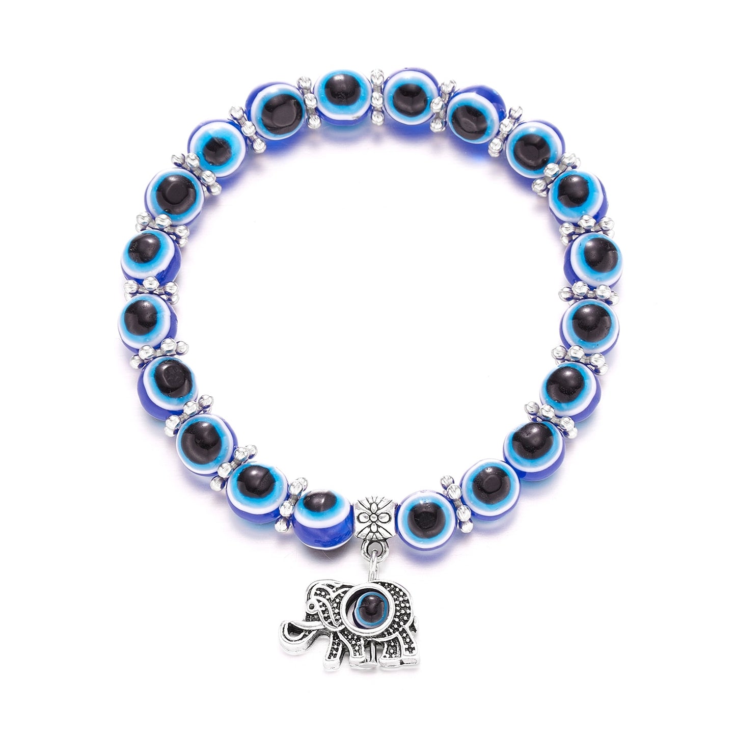 Turkish Lucky Evil Eye Bracelets Blue Evil Eye Bead Bracelet Men Women Handmade Lucky Jewelry Charm Bracelet Female Dropshipping