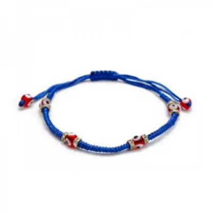 Turkish Lucky Evil Eye Bracelets Blue Evil Eye Bead Bracelet Men Women Handmade Lucky Jewelry Charm Bracelet Female Dropshipping